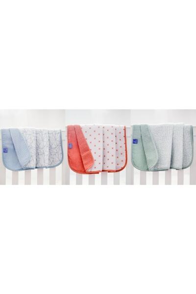 Li Puna 100% Cotton Newborn Baby Blanket - Blue