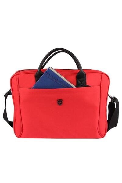 Alone Unisex Su Geçirmez Kumaş Özellikli Kırmızı Evrak Çantası 2132 Notebook Laptop Çantası