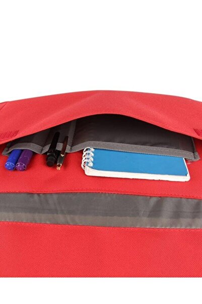 Alone حقيبة كمبيوتر محمول للجنسين من القماش المقاوم للماء باللون الأحمر 2134