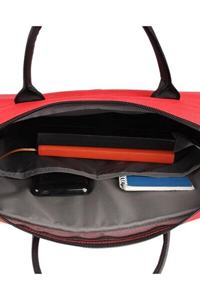 Alone حقيبة كمبيوتر محمول للجنسين من القماش المقاوم للماء باللون الأحمر 2134