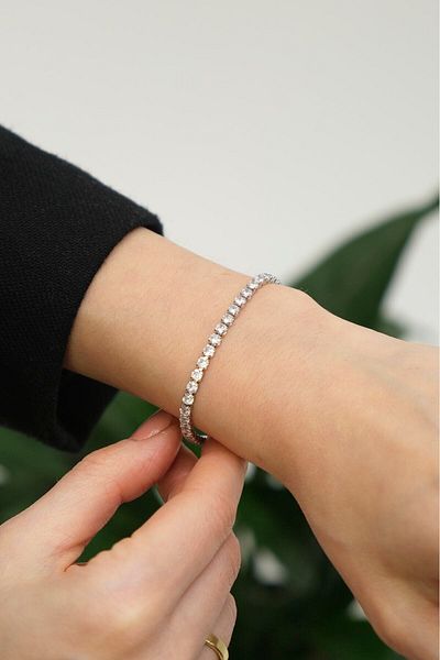 Jack Ferrero Silver Color Waterway Zircon Stone Does Not Discolour