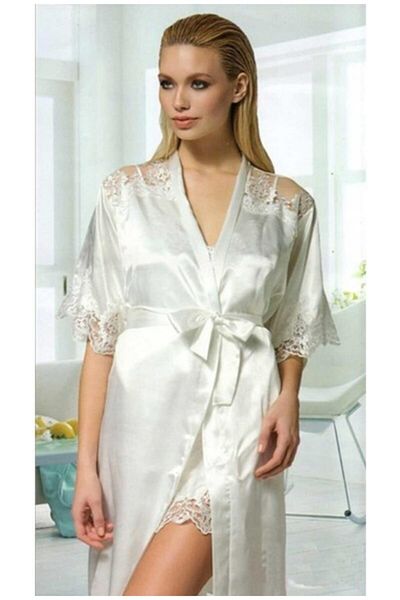 Espuar Women's Ecru 6-Piece Nightgown Set T3075