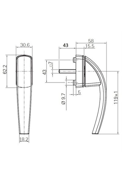 Roto Swing Secustik Pimapen Pencere Kolu (Beyaz)