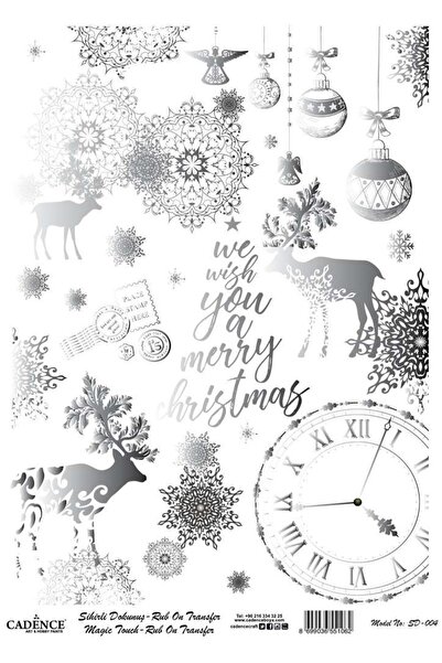 Cadence Sd004 لمسة روبون سحرية فضية - 30x42 سم