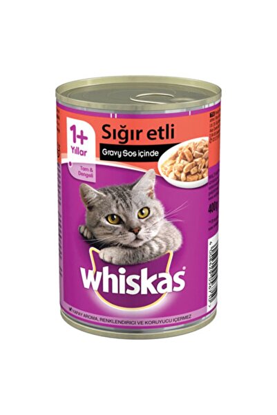 Whiskas Biftekli Konserve Kedi Maması 400 G