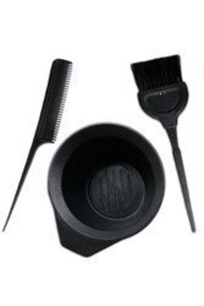 Makeuptime Crepe Comb Hair Coloring Set - Dye Bowl and Brush
