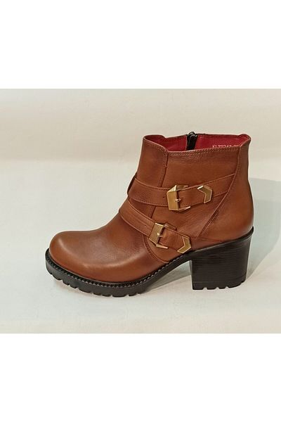 Freefoot Γυναικείες μπότες από γνήσιο δέρμα ορθοπεδικής σόλας με αγκράφα