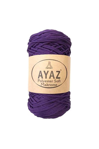 Ayaz Μωβ πολυεστερικό μαλακό σχοινί μακραμέ 1188