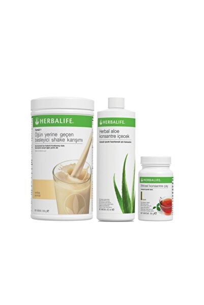 Herbalife Eko Başlangıç Seti - Formül 1 Vanilya + Aloevera + Konsantre 50gr Çay