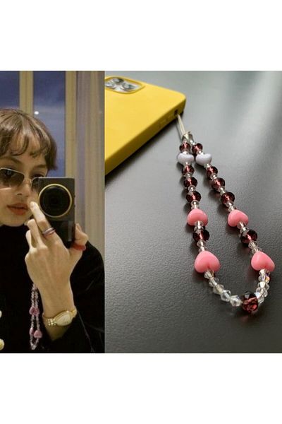 Kpop Dünyasi Blackpink''Lisa'' Phone Strap Phone Charm