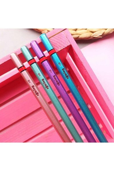 Rotring Pencil Hb Metallic Color 4 Pieces