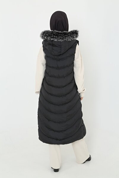 KMKkombin Women's Padded Long Puffer Vest