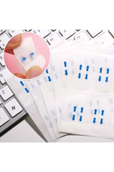 Beauty Box 12 Adet Anında Etkili Kırışıklık Karşıtı Yüz Kaş Boyun Gıdı Gerdirme Şeffaf Bantları