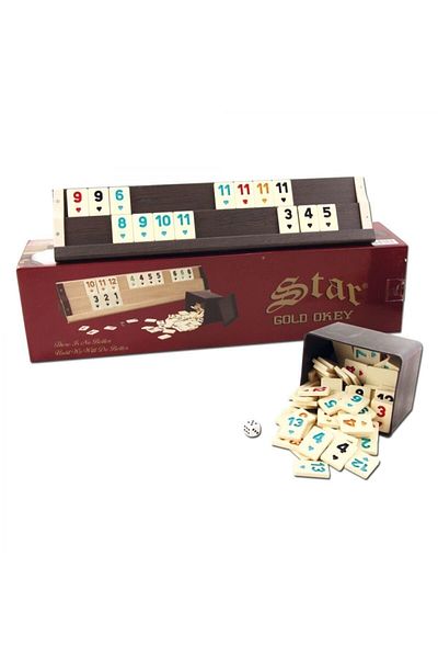 Star Oyun Gold Wooden Okey Set