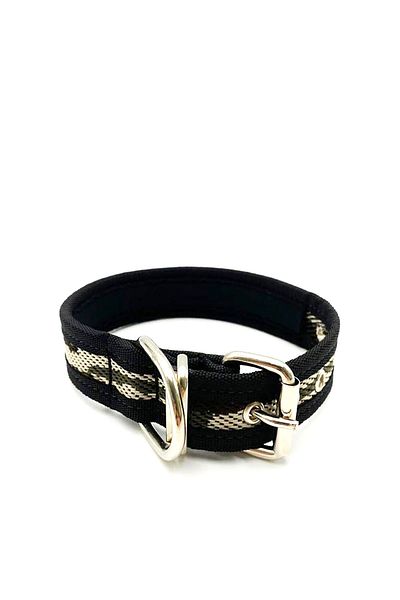 Tasma Market Black-camouflage Medium Breed And Small Breed Dog Collar Column Collar Camouflage Patterned