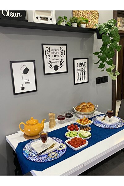 Ayşemce Parlement Mavi Runner 2 Fayans Desen Supla