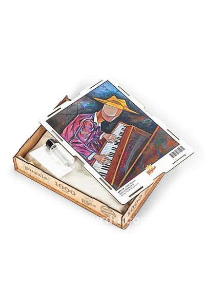 King Of Puzzle Kubik Pianist Wooden Puzzle 1000 Pieces