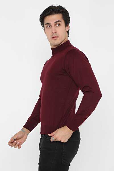 KMKkombin Plus Size Full Turtleneck Men's Sweater