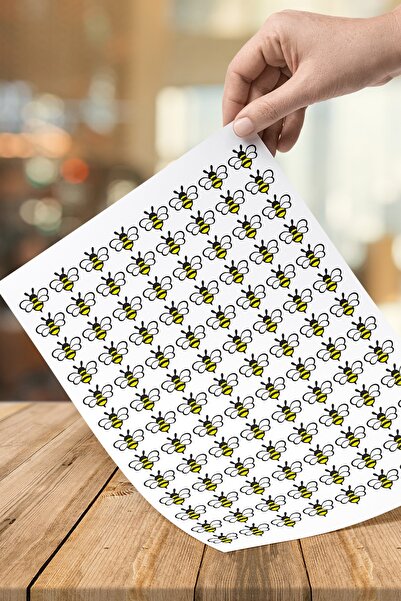 printiks 104 قطعة 2.5 سم ملصقات لطيفة على شكل نحلة صغيرة لطيفة هدية للهاتف ال...