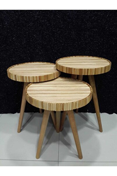 ByDekor Tasarım 3'lü Zigon Sehpa Takımı