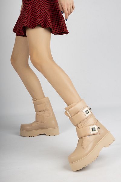 Moda Değirmeni Γυναικείες μπότες χιονιού Md1106-116-0001