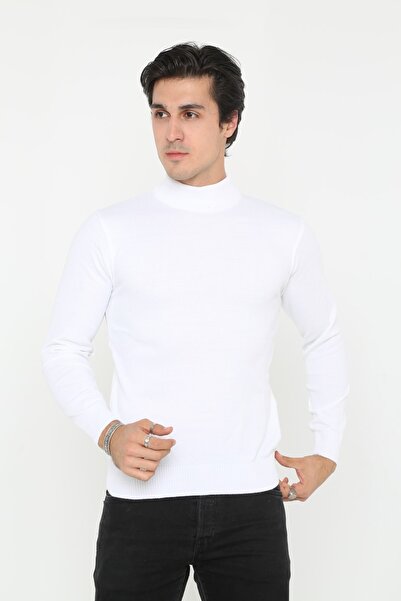 KMKkombin Plus Size Full Turtleneck Men's Sweater