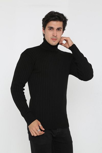 KMKkombin Plus Size Full Turtleneck Men's Sweater