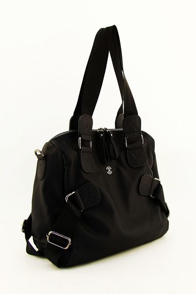 HNB Black Washed Leather Casual Women's Shoulder Bag