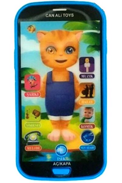 Brother Toys Oyuncak Dokunmatik Eğitici Kedili Modelcep Telefonu Mavi Türkçe ...