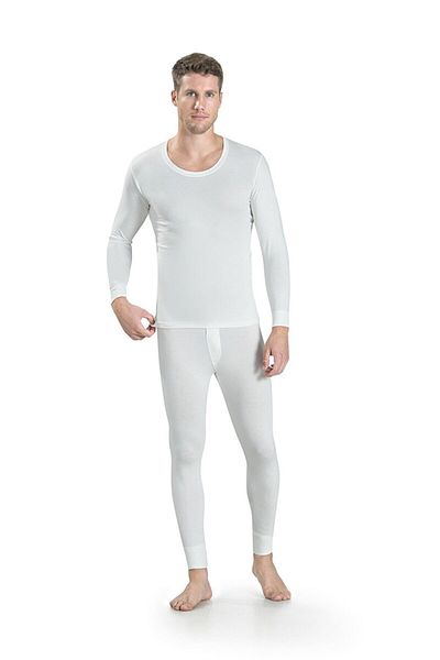 Jiber Ανδρικό 2 τεμαχίων Ecru Thermal Underwear Single Top