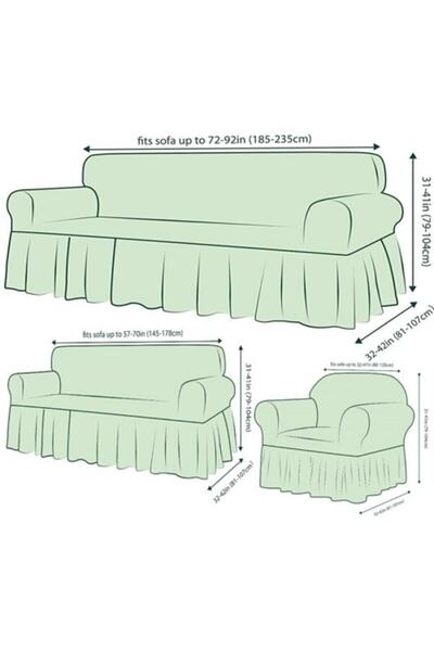 elgeyar Bürümcük Armchair, Sofa, Sofa Bed Cover, Sofa Cover 3 2 1 1