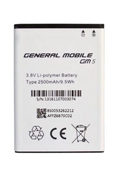 General Mobile Gm5 Gm5d Batarya Pil