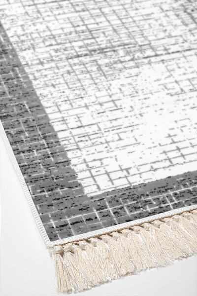 Alanur Home Eko Trend Djt Мийний нековзний підлогу 3-х спальний гарнітур 1665 з бордюром фіолетовий