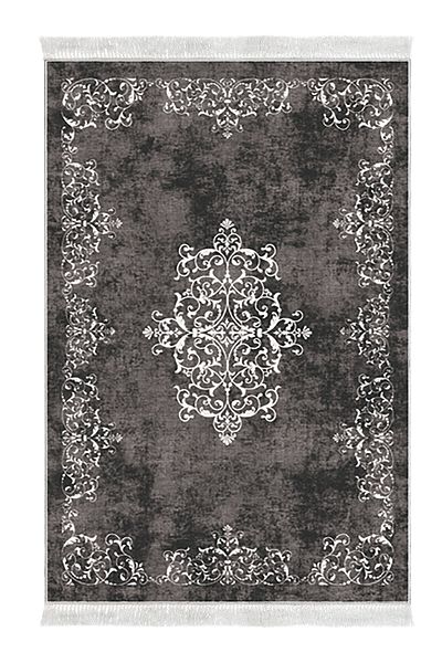 Alanur Home Eco Trend Djt Baza anti-alunecare lavabila Set dormitor 3 piese 616 Clasic Gri