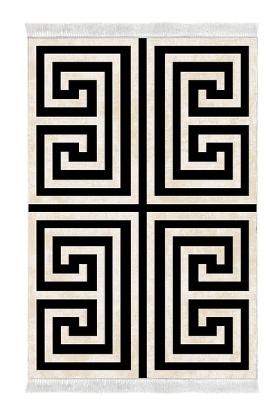 Alanur Home Eko Trend Djt Πλενόμενη Αντιολισθητική Βάση 3 τεμαχίων Υπνοδωμάτιο Σετ 658m Μοντέρνο Μαύρο