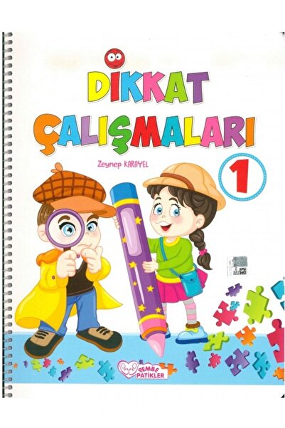 Timaş Çocuk Okul Öncesi Dikkat Çalışmaları 1 - 2 / Zeynep Karayel / Pembe Pat...