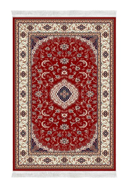Alanur Home Eko Trend Djt Πλενόμενη αντιολισθητική βάση 3 τεμαχίων κρεβατοκάμαρας S5009 Ottoman Claret Red