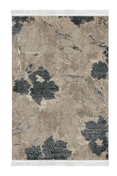 Alanur Home Eko Trend Djt 3-Pece Washable Non-Slip Σετ πατάκι μπάνιου 660m Ακουαρέλα Μπεζ