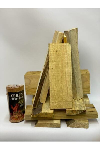 CEREN MANGAL 15kg Şömine,soba Odunu Ince Kesilmiş Çıra Hediyeli
