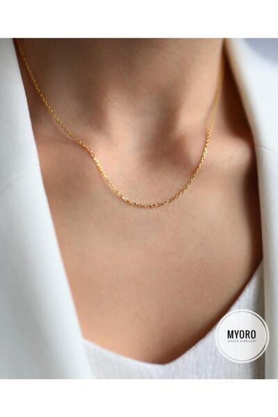 myorogold 14 Ayar Altın Forse Zincir Kolye