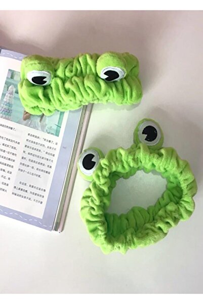 Adil Baba Sevimli Kurbağa Tasarımlı Lastikli Saç Bandı