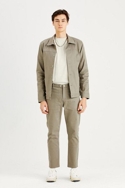 IAMNOTBASIC Men's Gabardine Arthur Pants with Stone Pockets