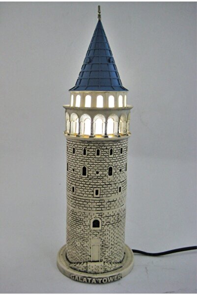 Hediye Seviyorum Galata Kulesi Biblo Bej Lamba 41cm