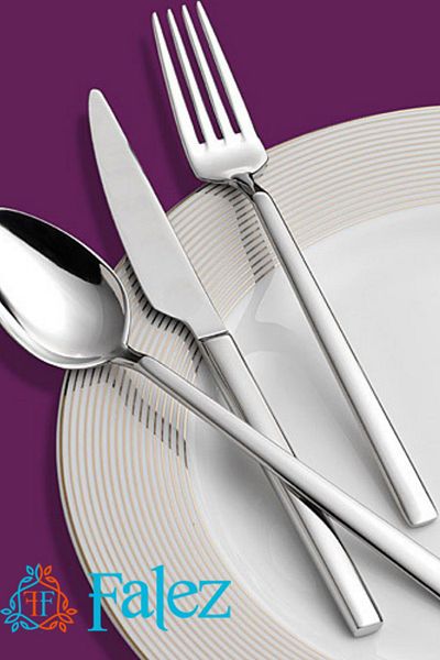 FALEZ Sadem 30 Piece Shiny Cutlery Set