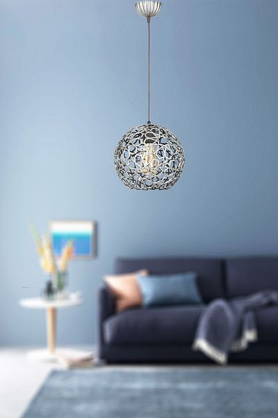 VENON Star Patterned Black Silver Chandelier - Single Case 0049686