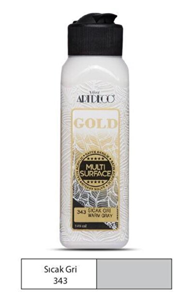 Artdeco Gold Multi Surface Akrilik Boya 140 ml. 343 SICAK GRİ