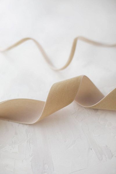 E Elmas Βελούδινη κορδέλα Milk Coffee 2cm - 5m