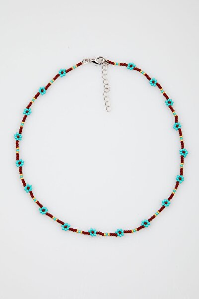 Lila Rosa قلادة عرقية أصلية مصنوعة يدويًا