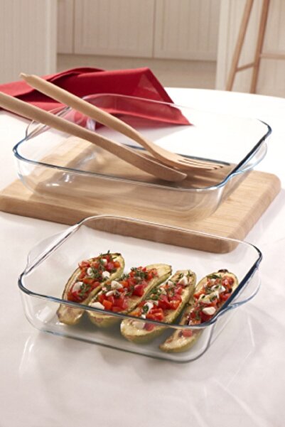 Paşabahçe Borcam Kare Tepsi 2'li Fma02253 P159028