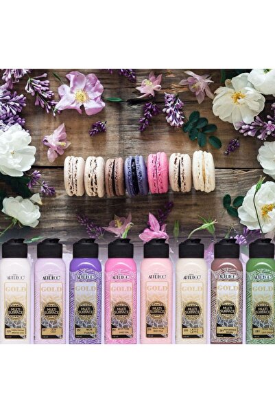 Artdeco Multi Surface Akrilik Boya 140 Ml X 8 Renk Set Makaron